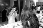Bride Getting Ready Black and White