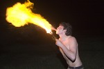 Fire breathing young man in Big Sur 6