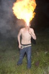 Fire breathing young man in Big Sur 5