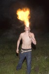 Fire breathing young man in Big Sur 4
