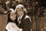 bride and groom sepia Portals of The Past Golden Gate Park