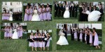 wedding party formals, lawn of Dolce Hayes Mansion in San Jose