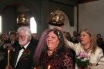 Wedding Ceremony, Crown holding Saint Seraphim Greek Orthodox Church Santa Rosa