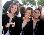 Bridesmaids waiting for bride to come out of Mormon Temple LDS Temple Oakland