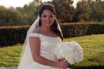 Bride on Lawn, nice winter light southern California summit House fullerton CA