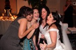 Bride and her girls rock out, wedding reception Summit House fullerton CA