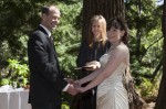 Wedding Ceremony Tilden Park Botanical Gardens under redwood trees