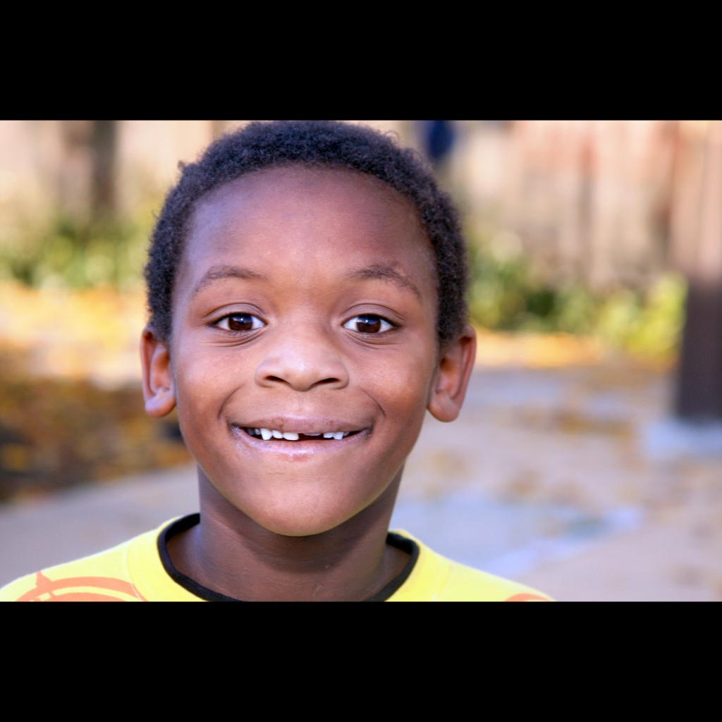 8 year old boy, gap-toothed smile