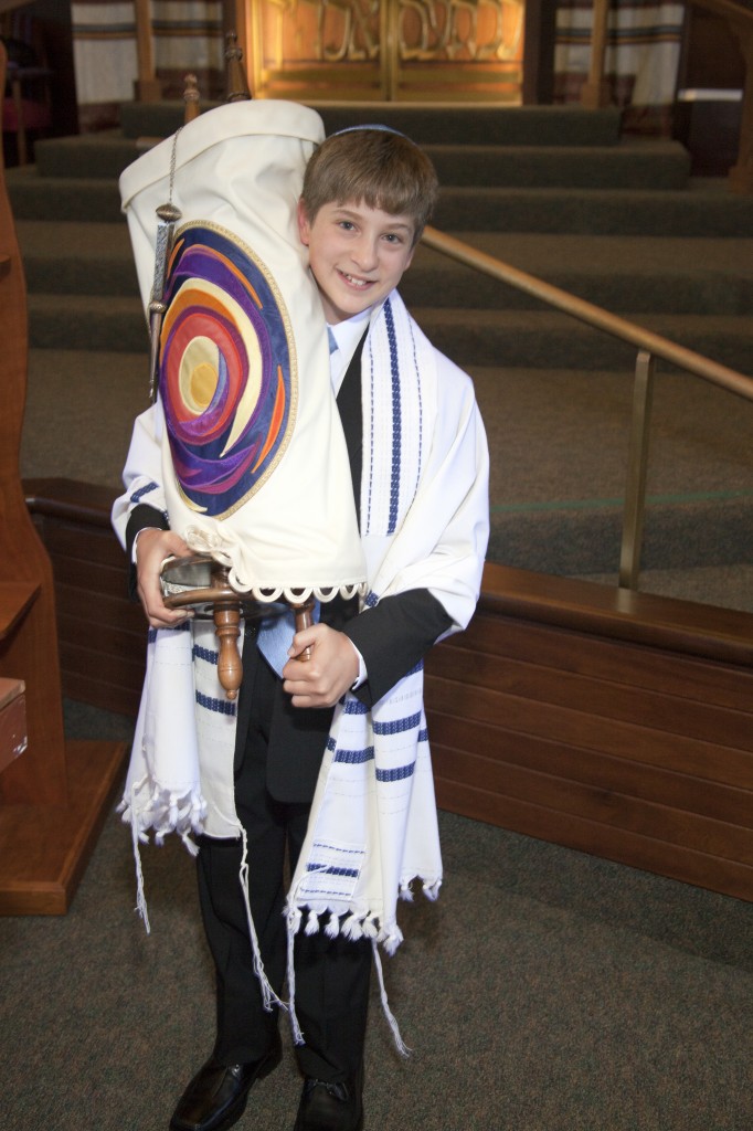 Boy with Torah Jewish Temple in Oakland