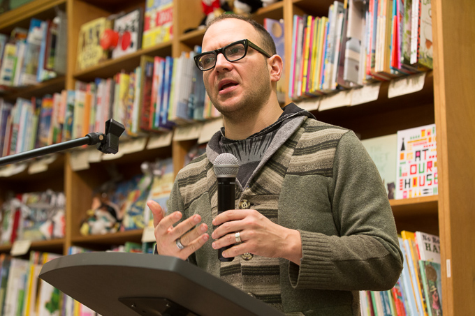 Cory Doctorow at The Booksmith in San Francisco Homeland tour