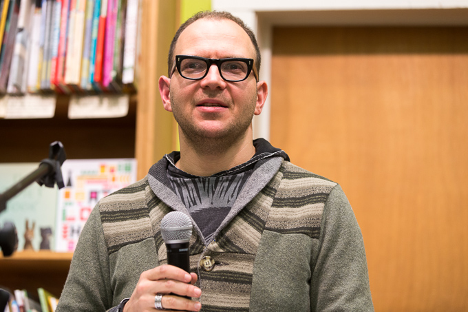 Cory Doctorow at The Booksmith in San Francisco Homeland tour