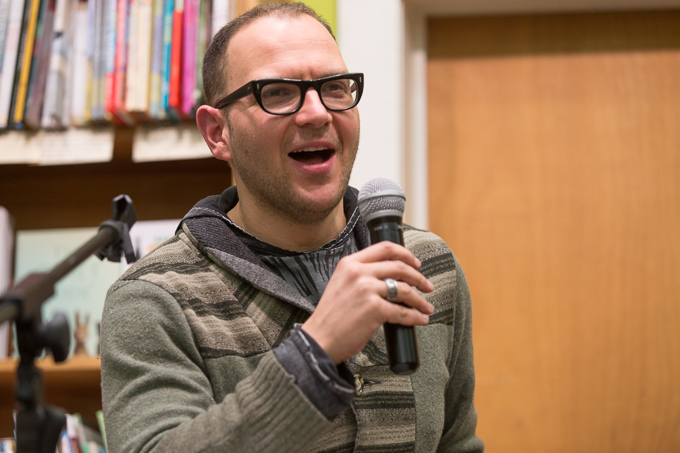 Cory Doctorow at The Booksmith in San Francisco Homeland tour