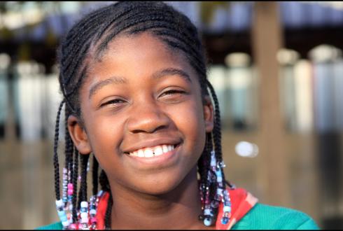 Portraits of Children at the Campfire after school program