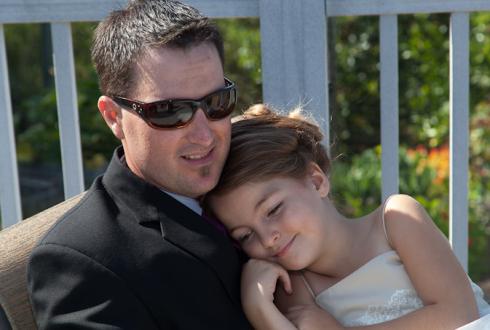 A girl and her daddy. From a wedding at Pacific Oaks Vineyard Estate.